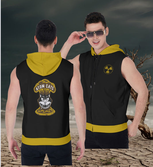 Fallout Atom Cats Zip-Up Sleeveless Hoodie