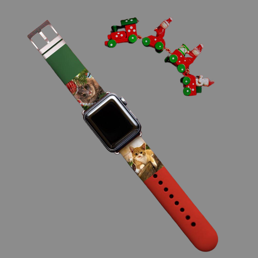 Custom Photo Apple Watch Band Personalized Silicone Strap