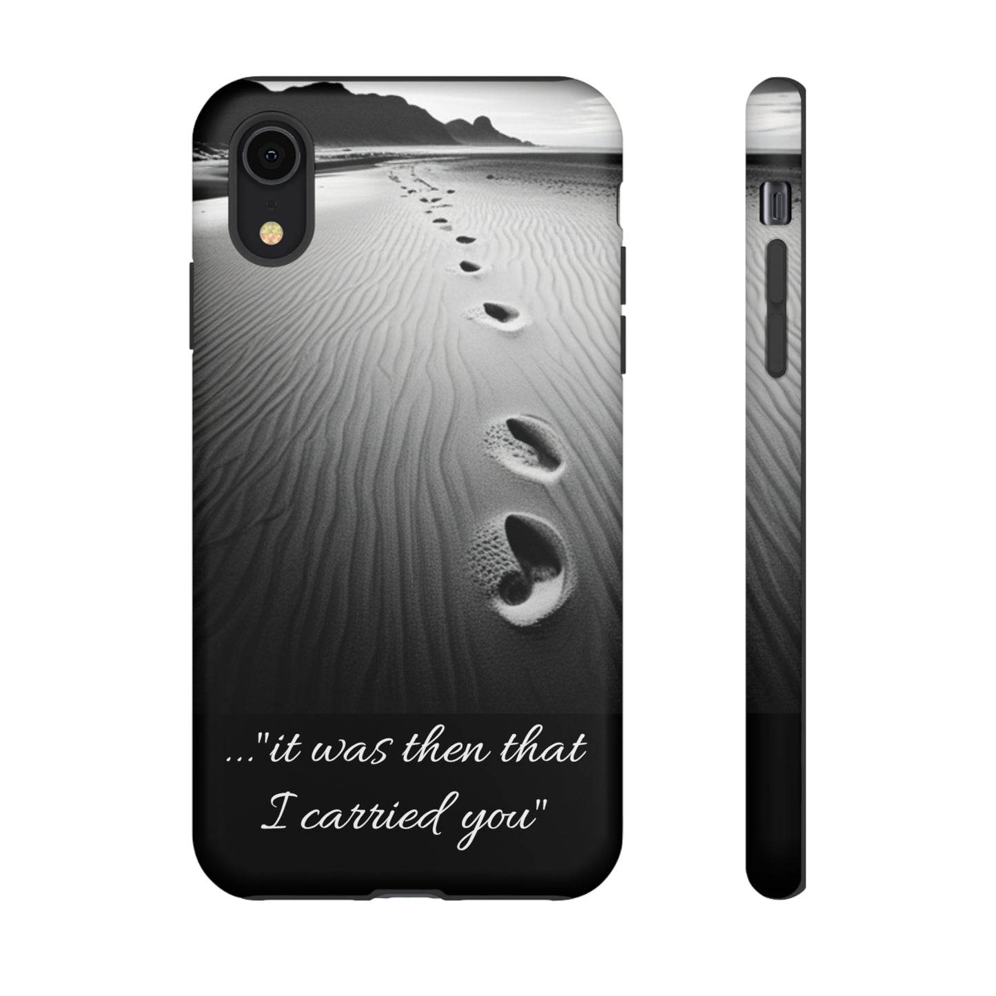 Beach Footprints in the Sand Inspirational Phone Case