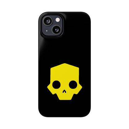 Helldivers 2 Slim iPhone Case Yellow Skull