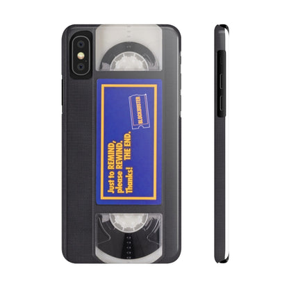 Vintage Original Blockbuster VHS Retro iPhone Case