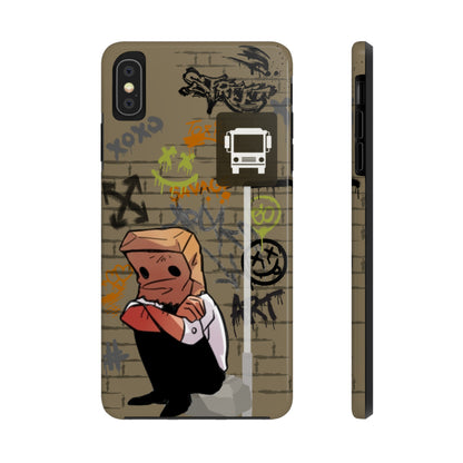 Paper Bag Man Graffiti Punk Aesthetic Retro Style iPhone Case