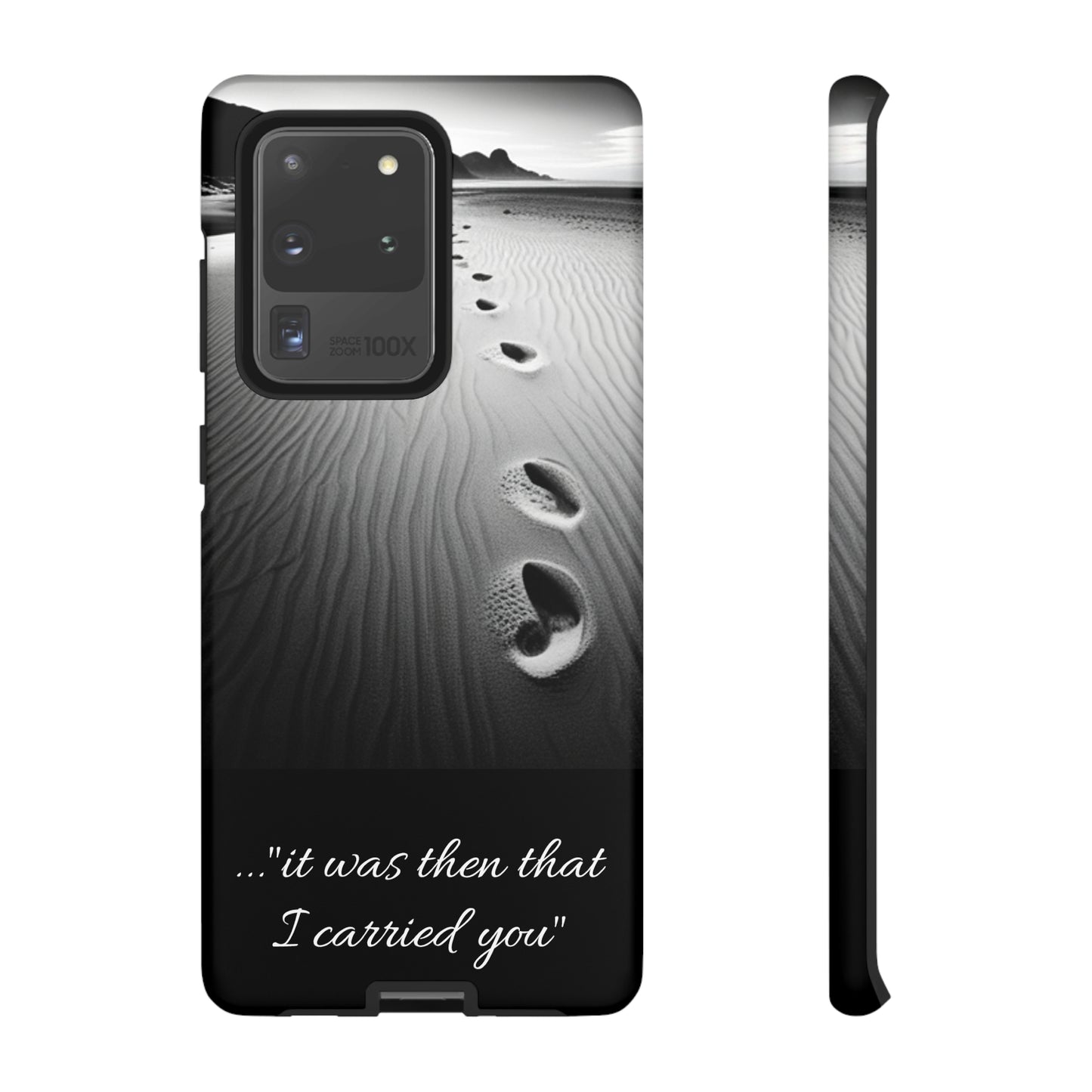 Beach Footprints in the Sand Inspirational Phone Case