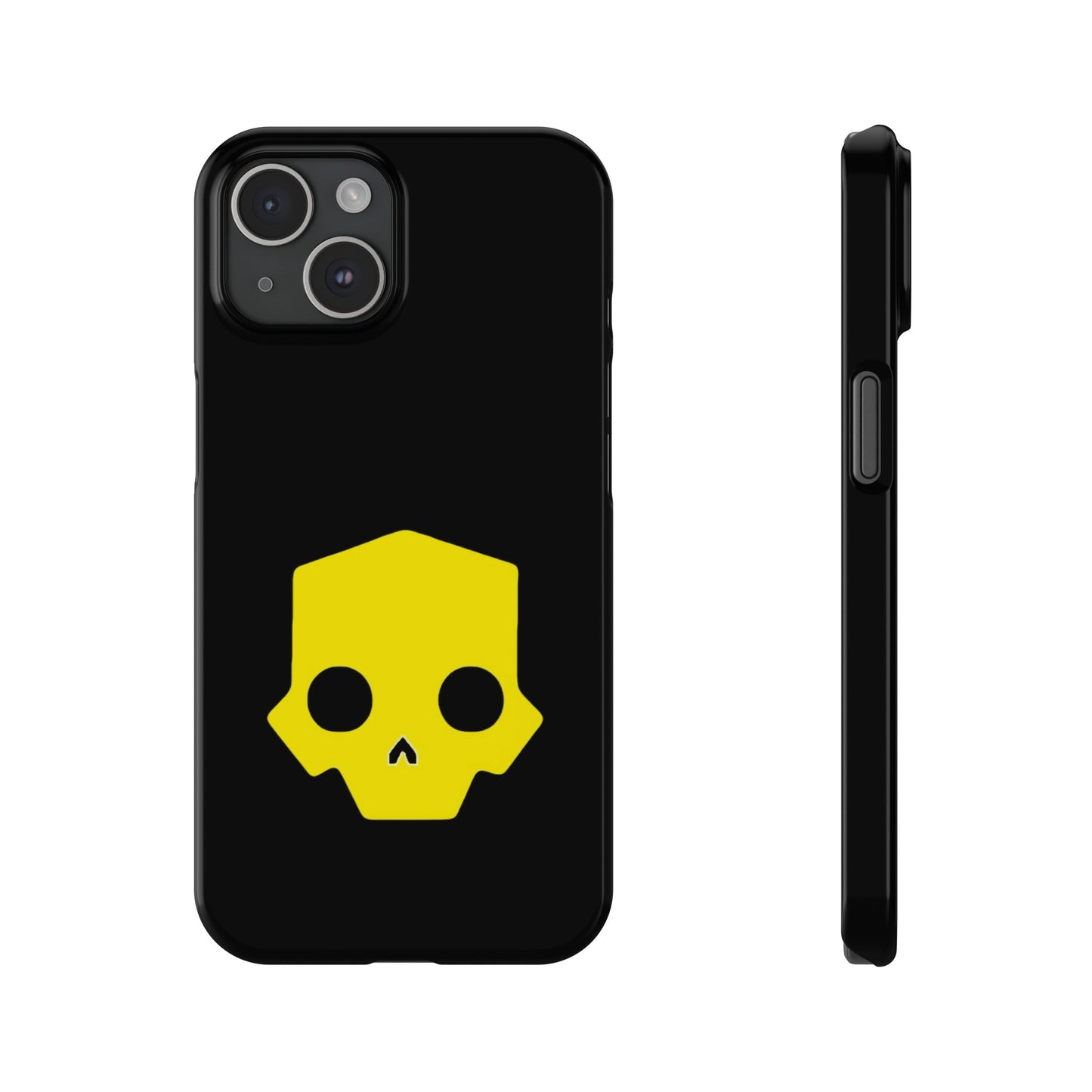 Helldivers 2 Slim iPhone Case Yellow Skull