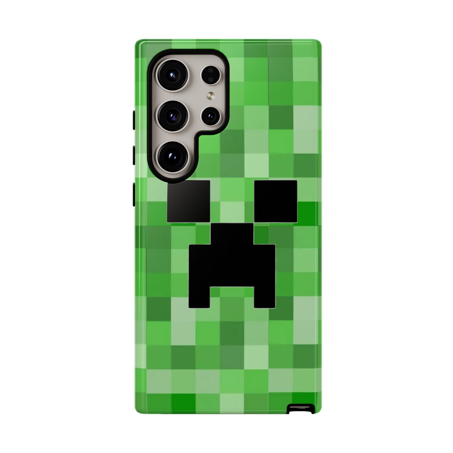 Creeper Minecraft Rugged Phone Case for IPhone, Samsung, Google