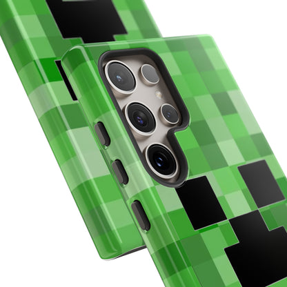 Creeper Minecraft Rugged Phone Case for IPhone, Samsung, Google