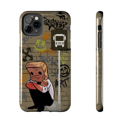 Paper Bag Man Graffiti Punk Aesthetic Retro Style iPhone Case