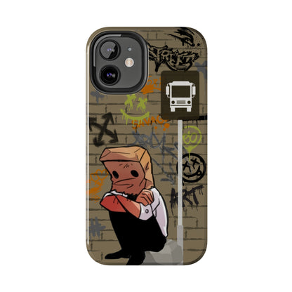 Paper Bag Man Graffiti Punk Aesthetic Retro Style iPhone Case