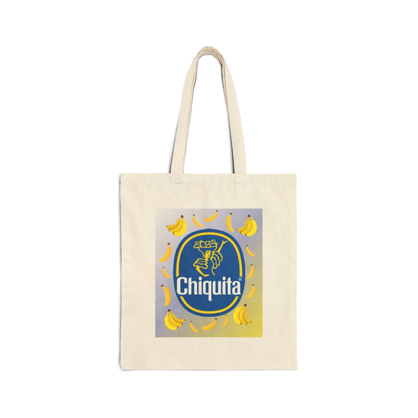 Chiquita Banana Reusable Canvas Tote Bag Grocery Food Bag Vintage Style Logo