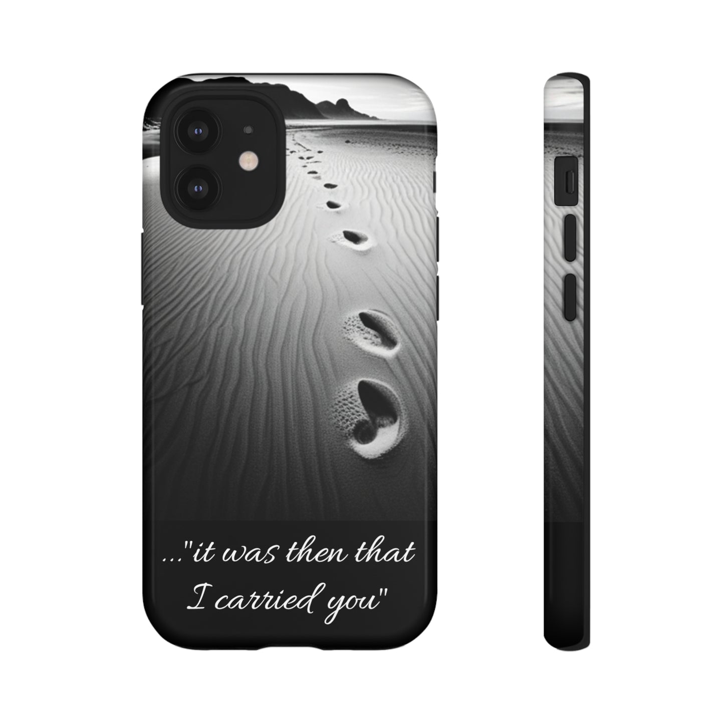 Beach Footprints in the Sand Inspirational Phone Case