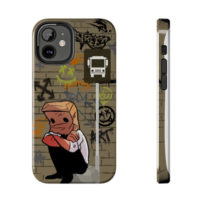 Paper Bag Man Graffiti Punk Aesthetic Retro Style iPhone Case