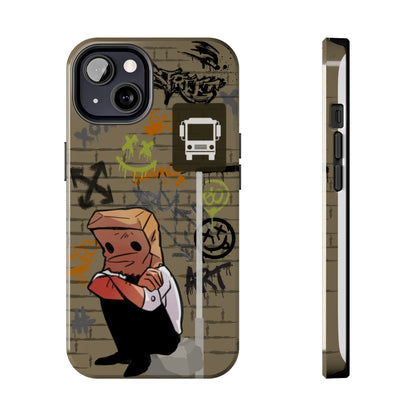 Paper Bag Man Graffiti Punk Aesthetic Retro Style iPhone Case