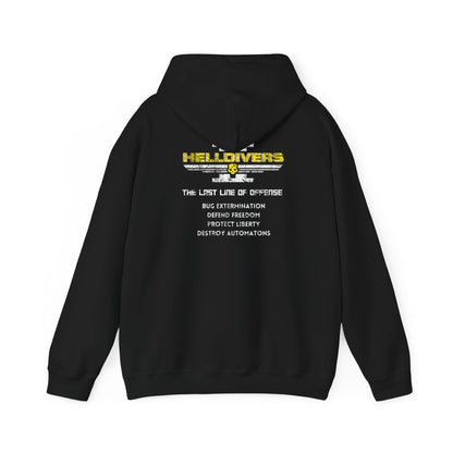 Helldivers 2 Distressed Style Hoodie, Unisex Bootleg Gamer Merch