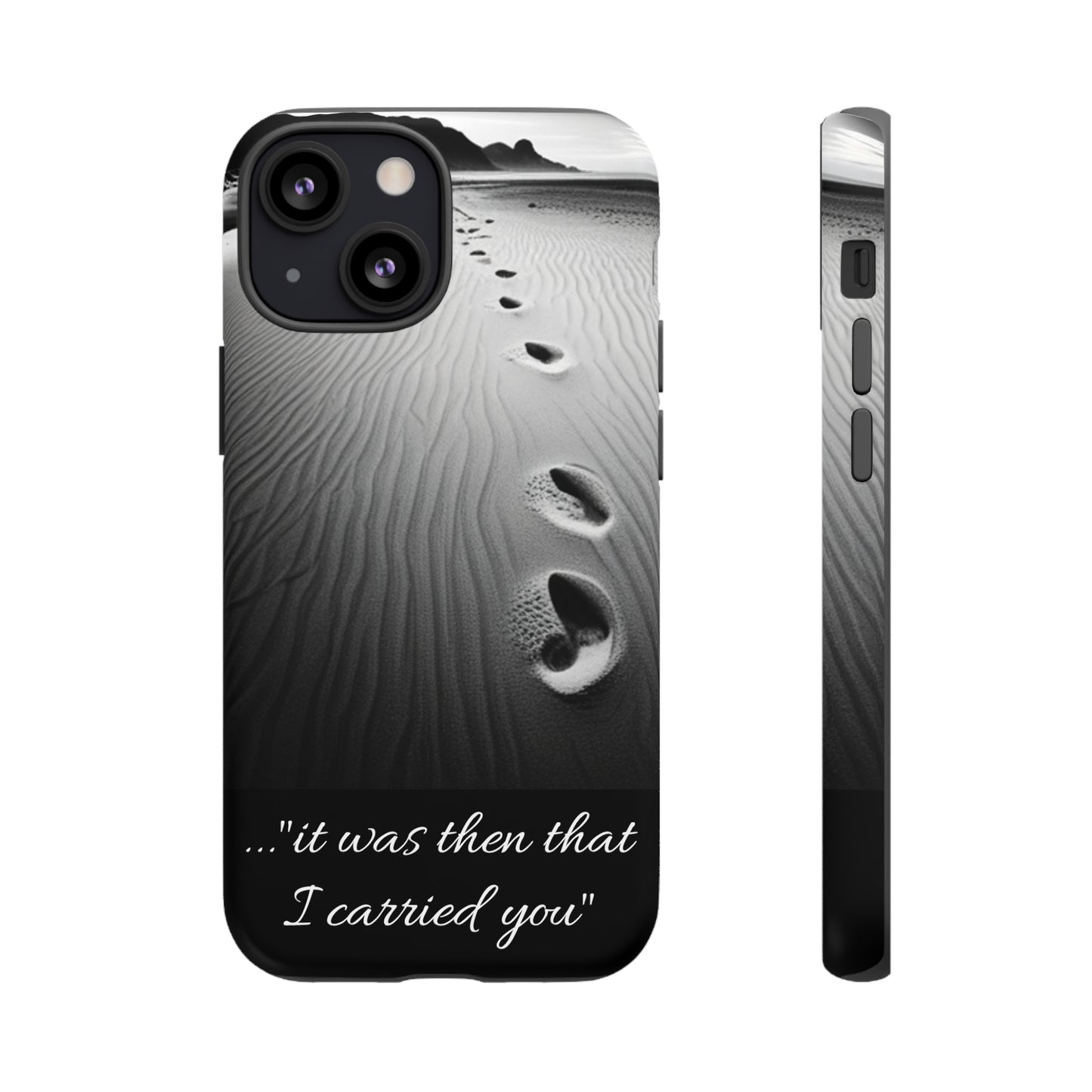 Beach Footprints in the Sand Inspirational Phone Case