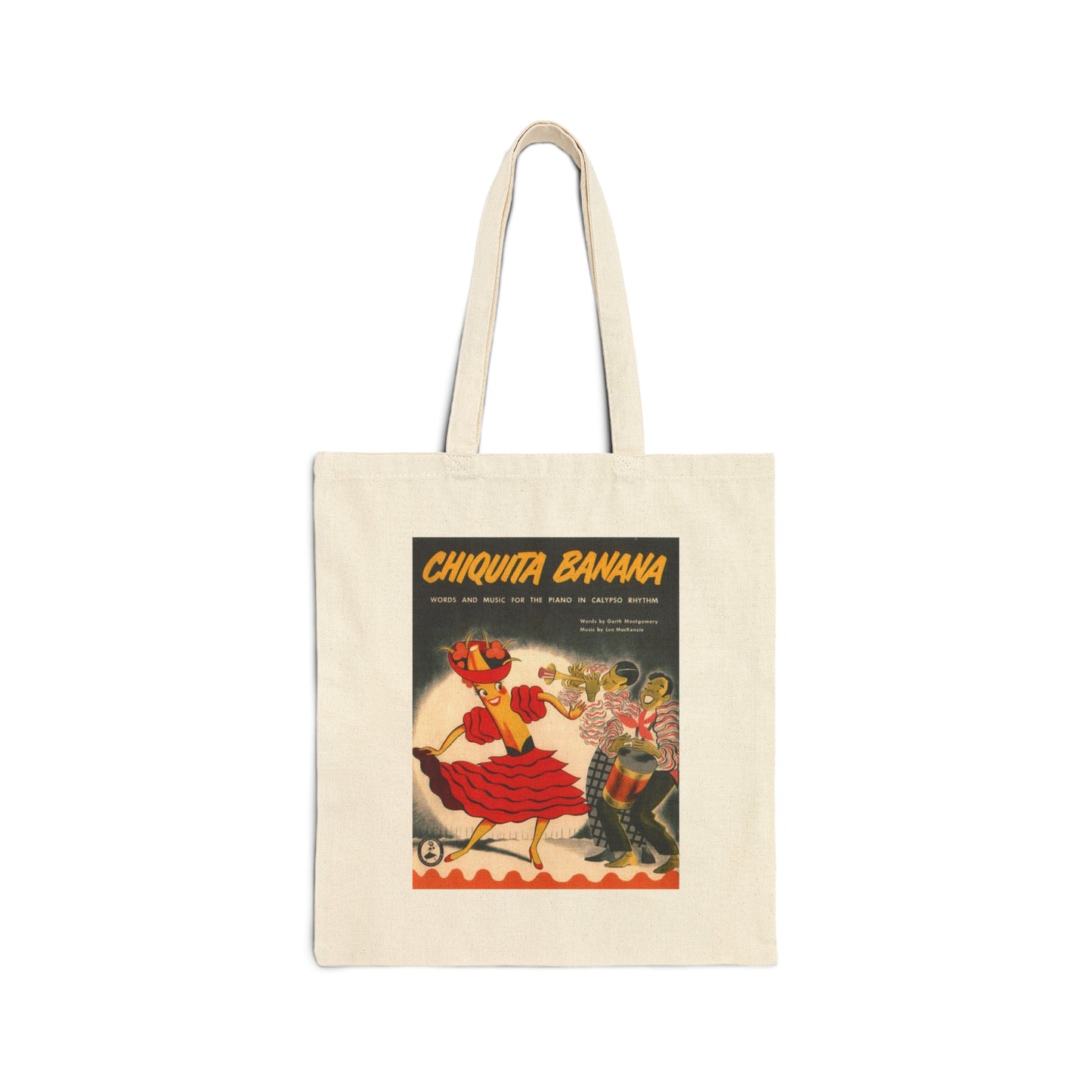 Chiquita Banana Reusable Canvas Tote Bag Grocery Food Bag Vintage Style Logo