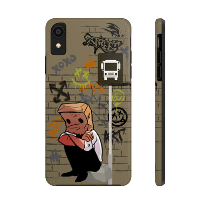 Paper Bag Man Graffiti Punk Aesthetic Retro Style iPhone Case