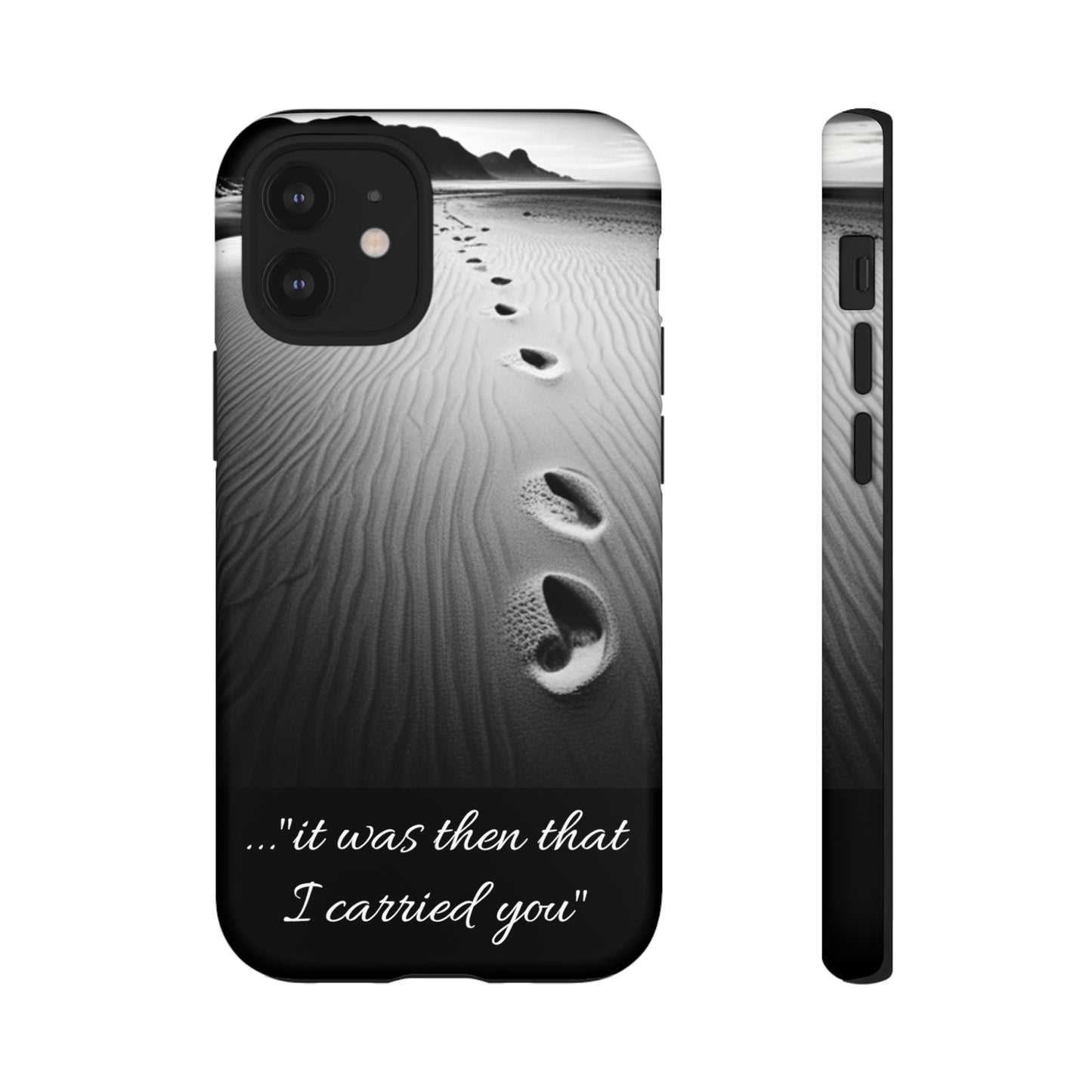 Beach Footprints in the Sand Inspirational Phone Case