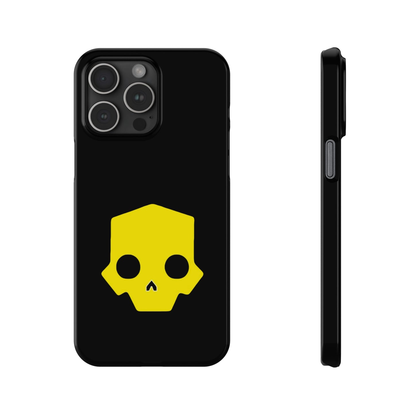 Helldivers 2 Slim iPhone Case Yellow Skull