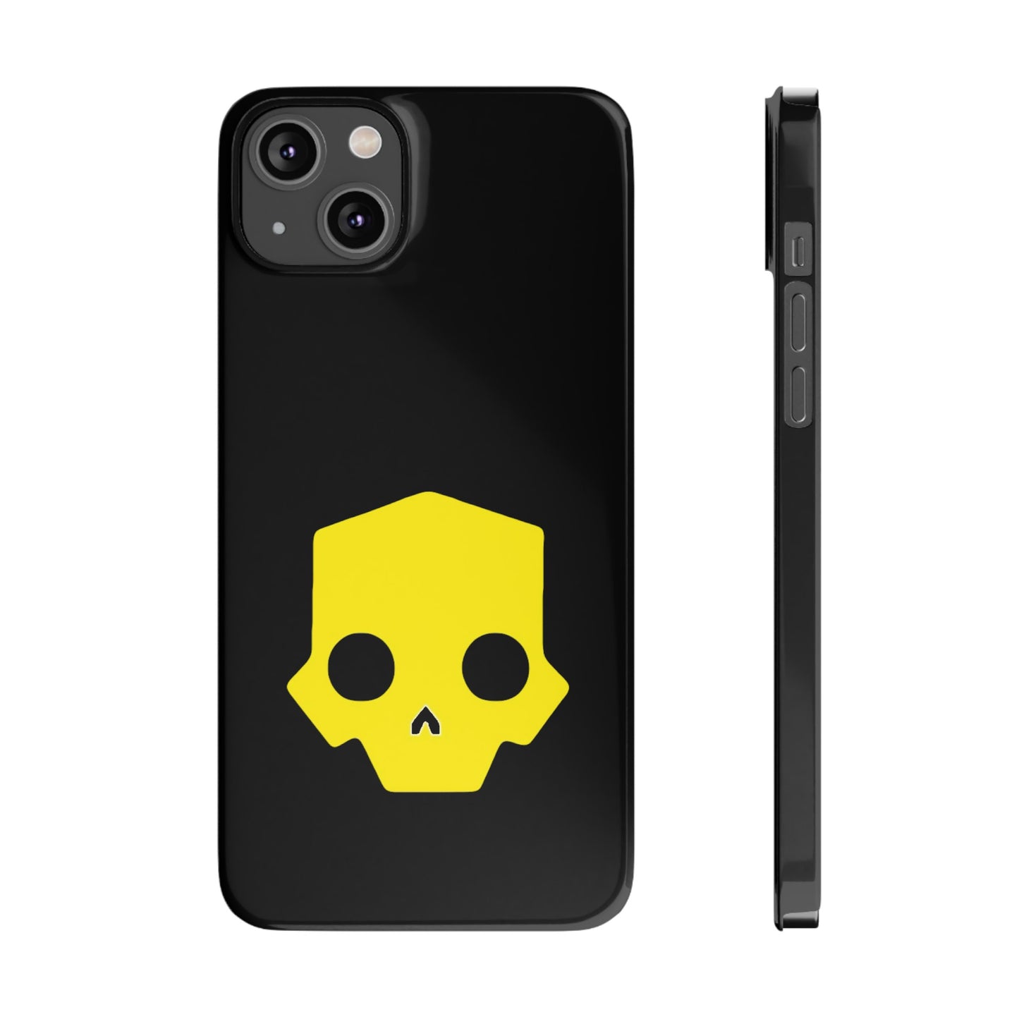 Helldivers 2 Slim iPhone Case Yellow Skull