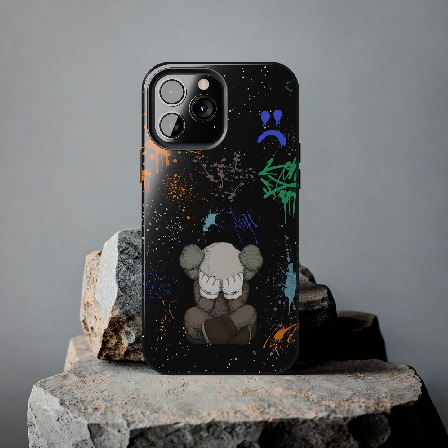 Kaws Graffiti Rugged Phone Case for iPhone and Samsung