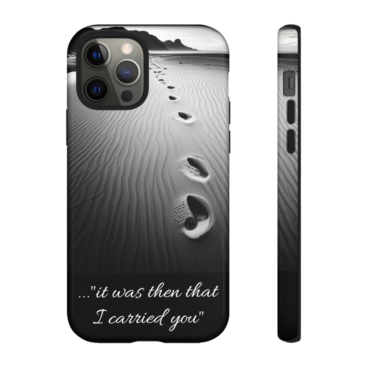 Beach Footprints in the Sand Inspirational Phone Case