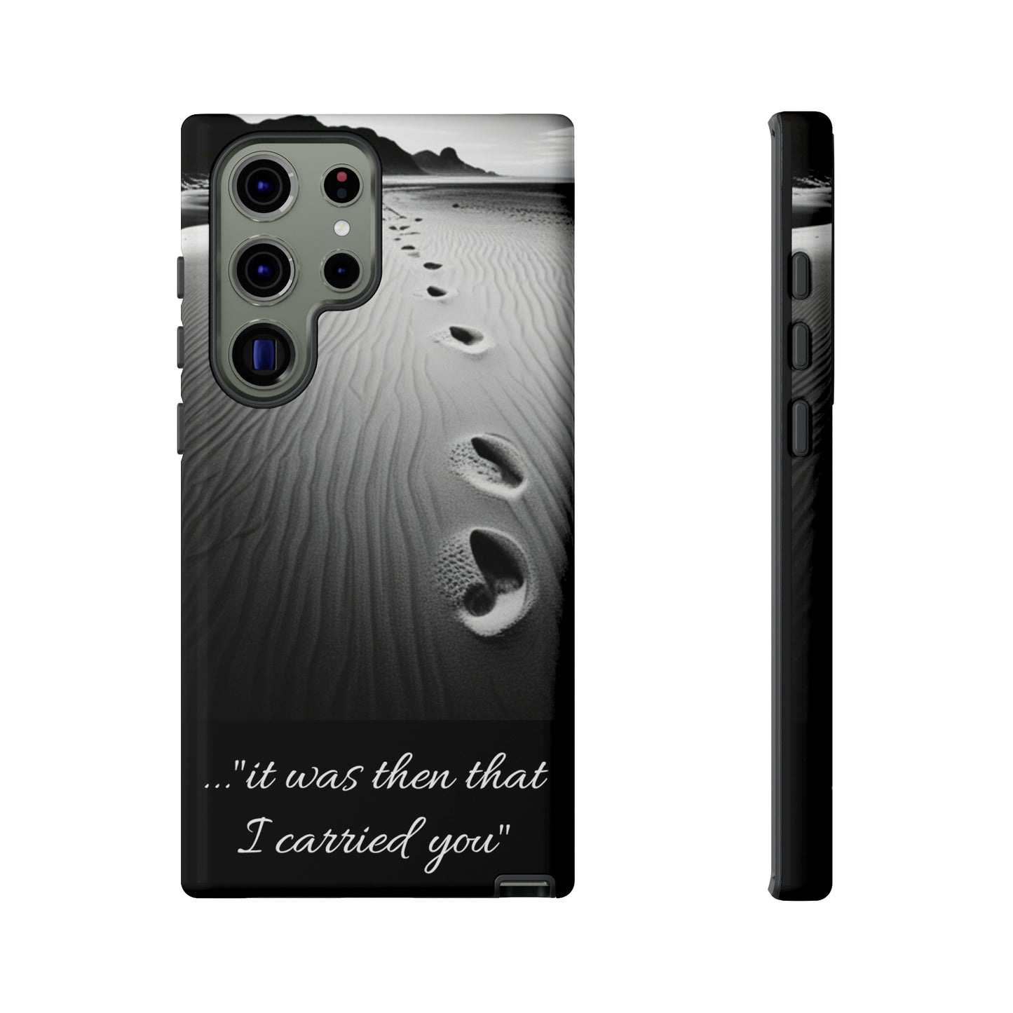 Beach Footprints in the Sand Inspirational Phone Case