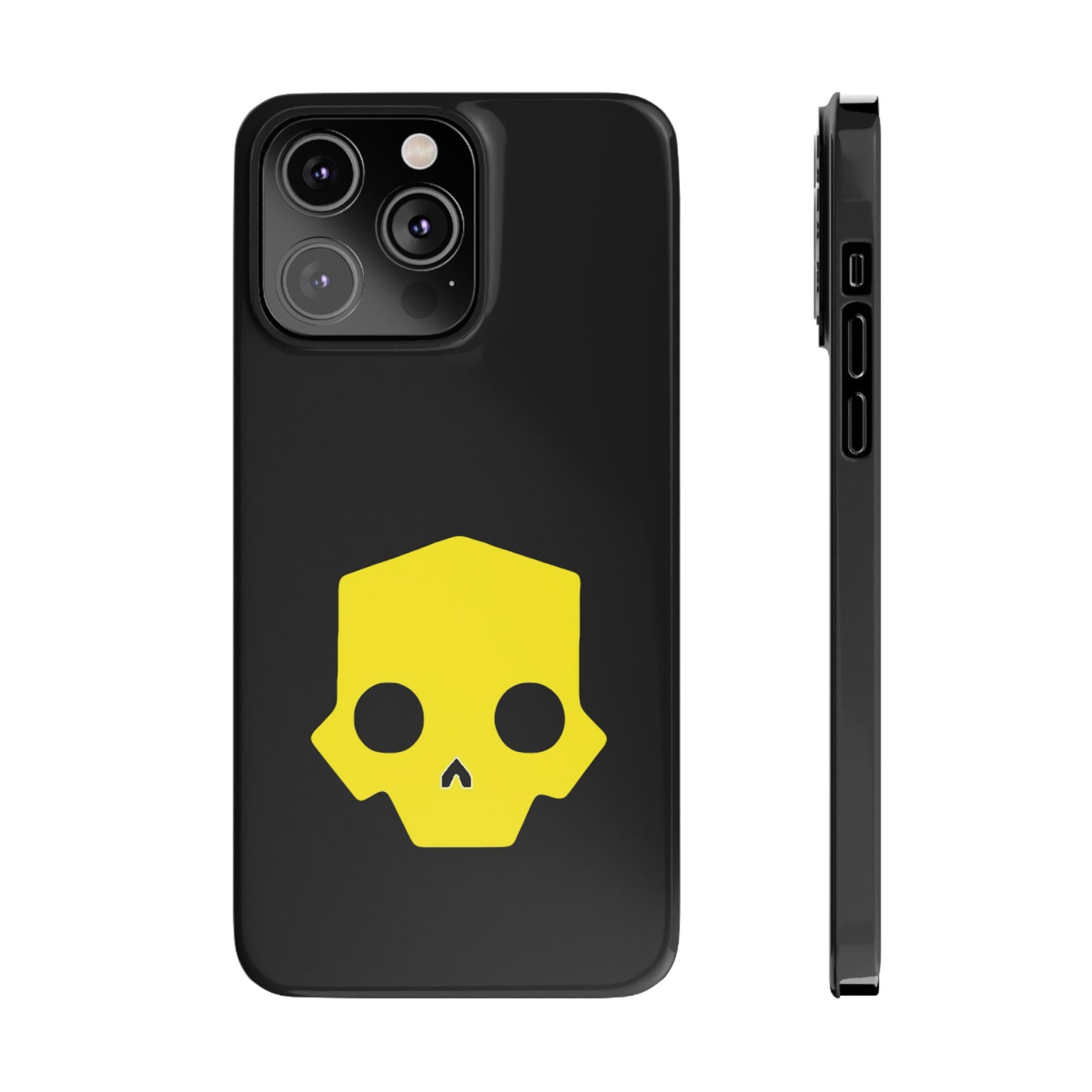 Helldivers 2 Slim iPhone Case Yellow Skull