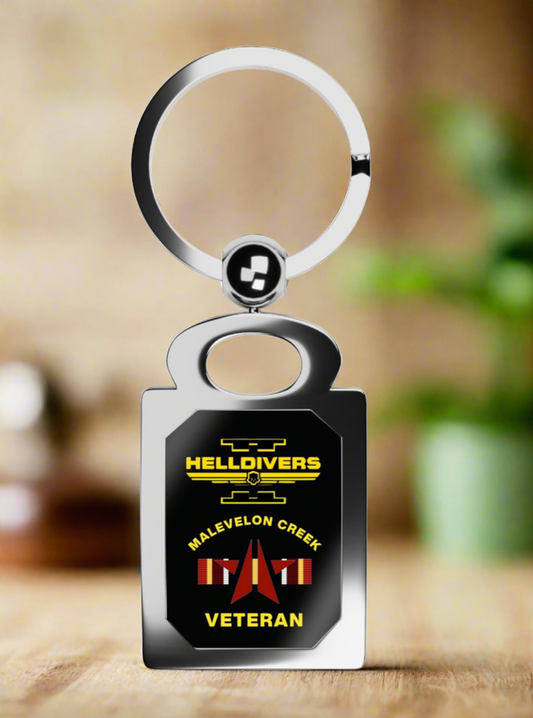 Helldivers 2 Malevelon Creek Veteran Keyring