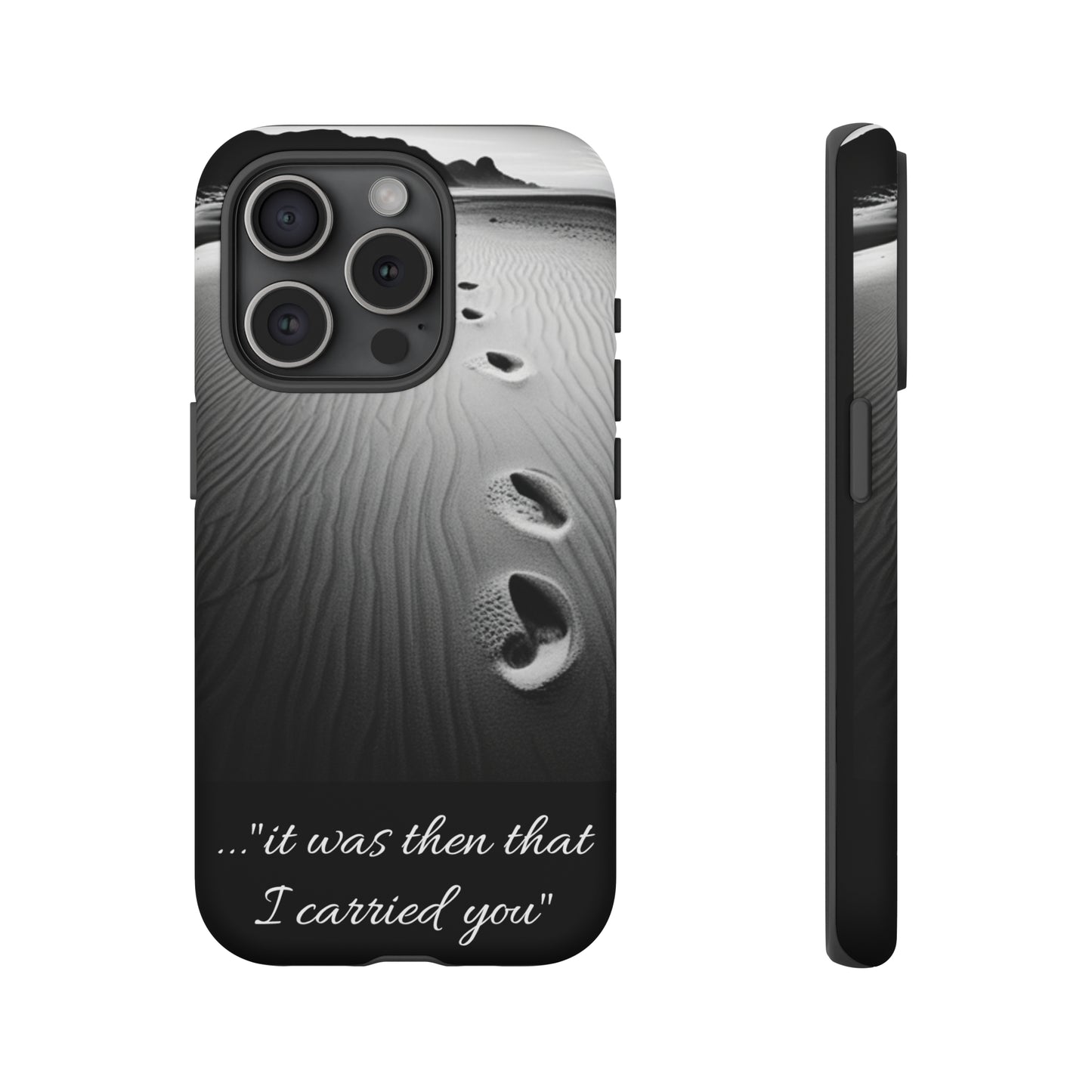 Beach Footprints in the Sand Inspirational Phone Case