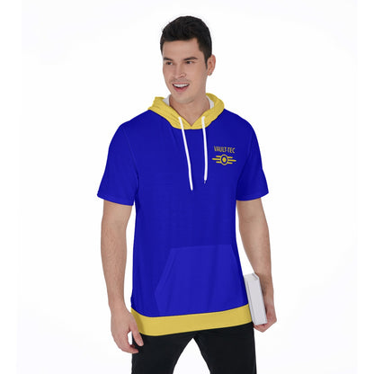 Fallout Vault-Tec Short Sleeve Hoodie T-Shirt Limited Edition