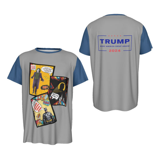 Trump 2024 Comic Strip Short Sleeve T-Shirt Limited Edition