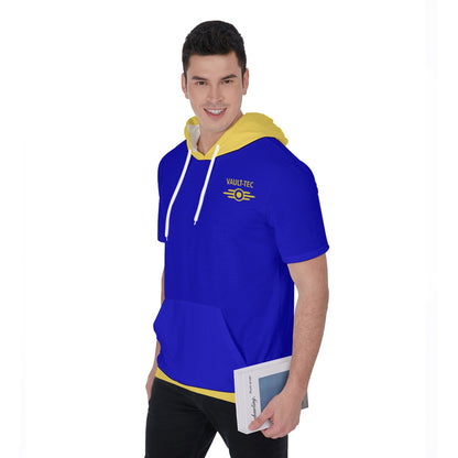 Fallout Vault-Tec Short Sleeve Hoodie T-Shirt Limited Edition