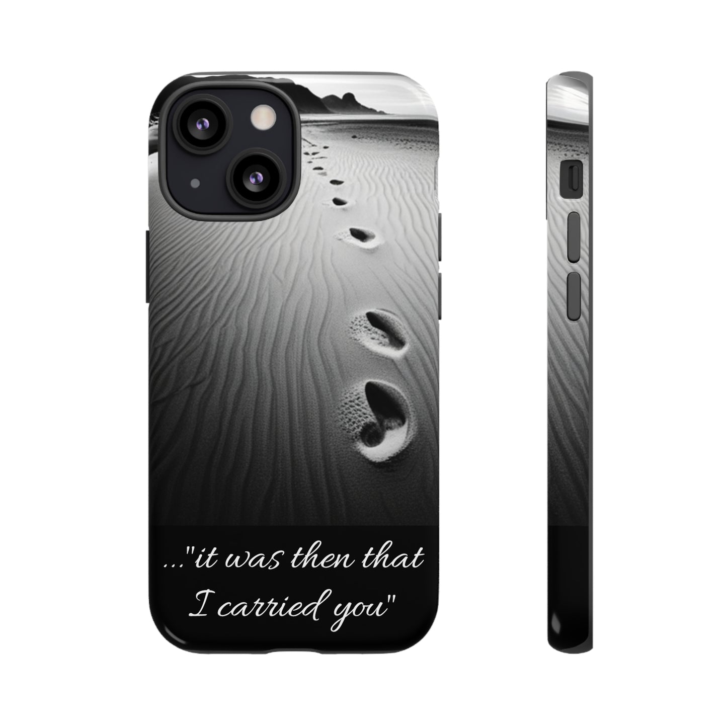 Beach Footprints in the Sand Inspirational Phone Case