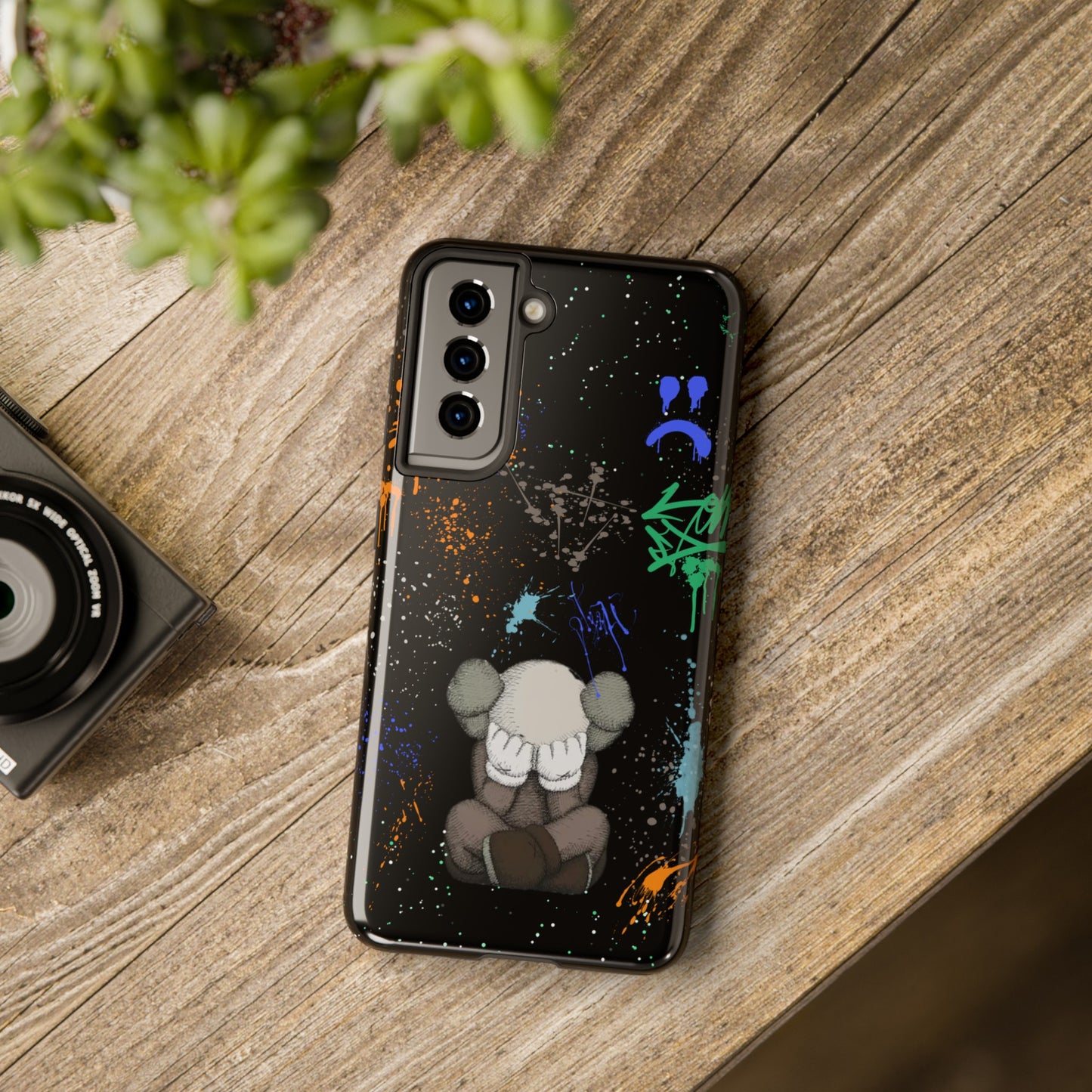 Kaws Graffiti Rugged Phone Case for iPhone and Samsung