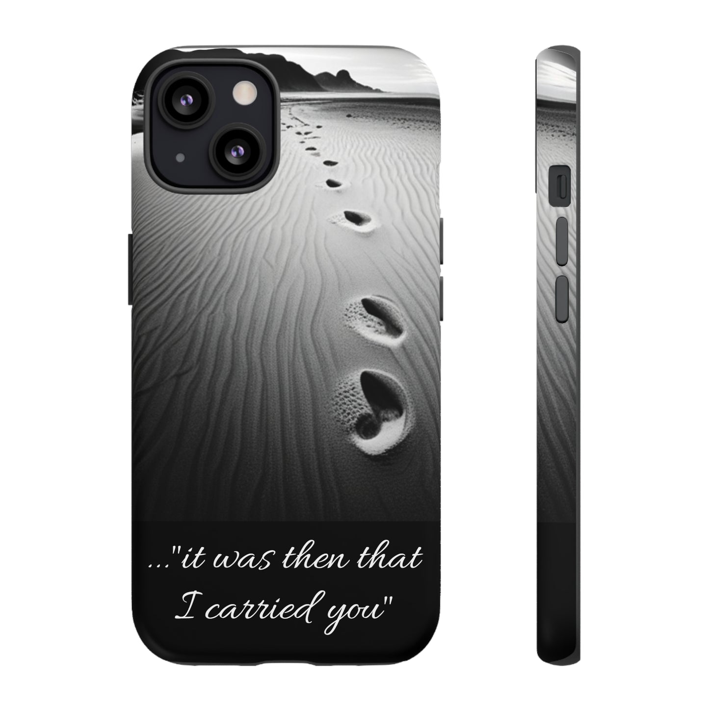 Beach Footprints in the Sand Inspirational Phone Case