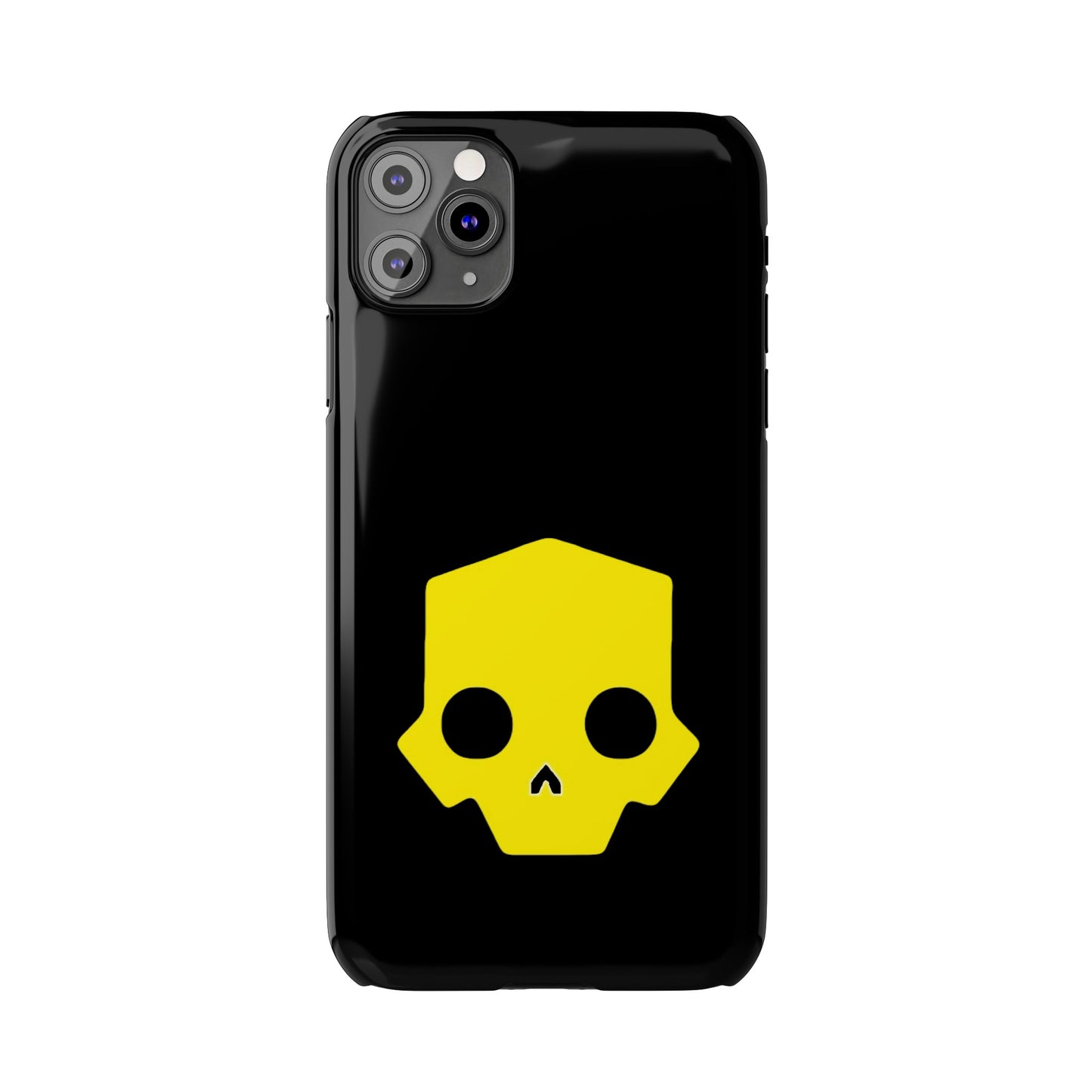 Helldivers 2 Slim iPhone Case Yellow Skull