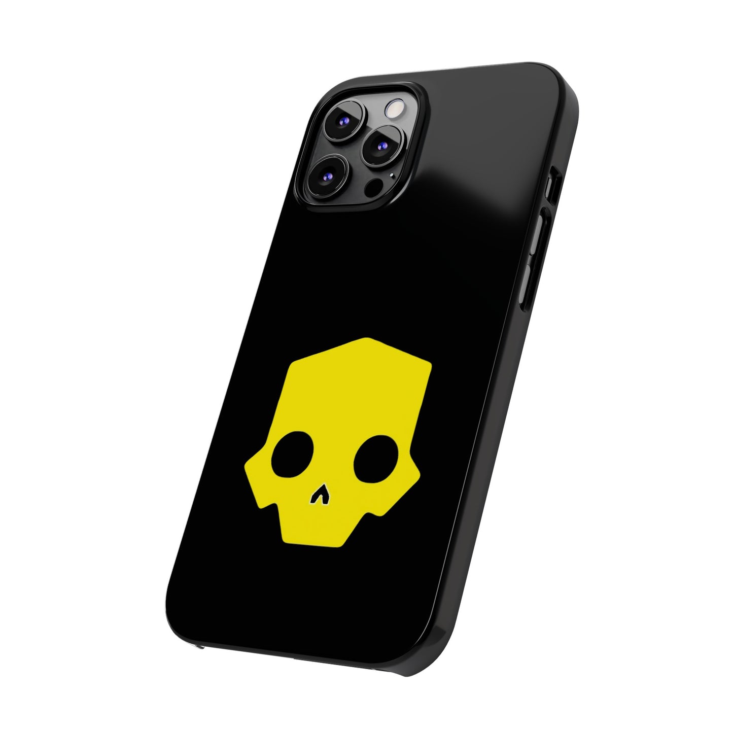 Helldivers 2 Slim iPhone Case Yellow Skull