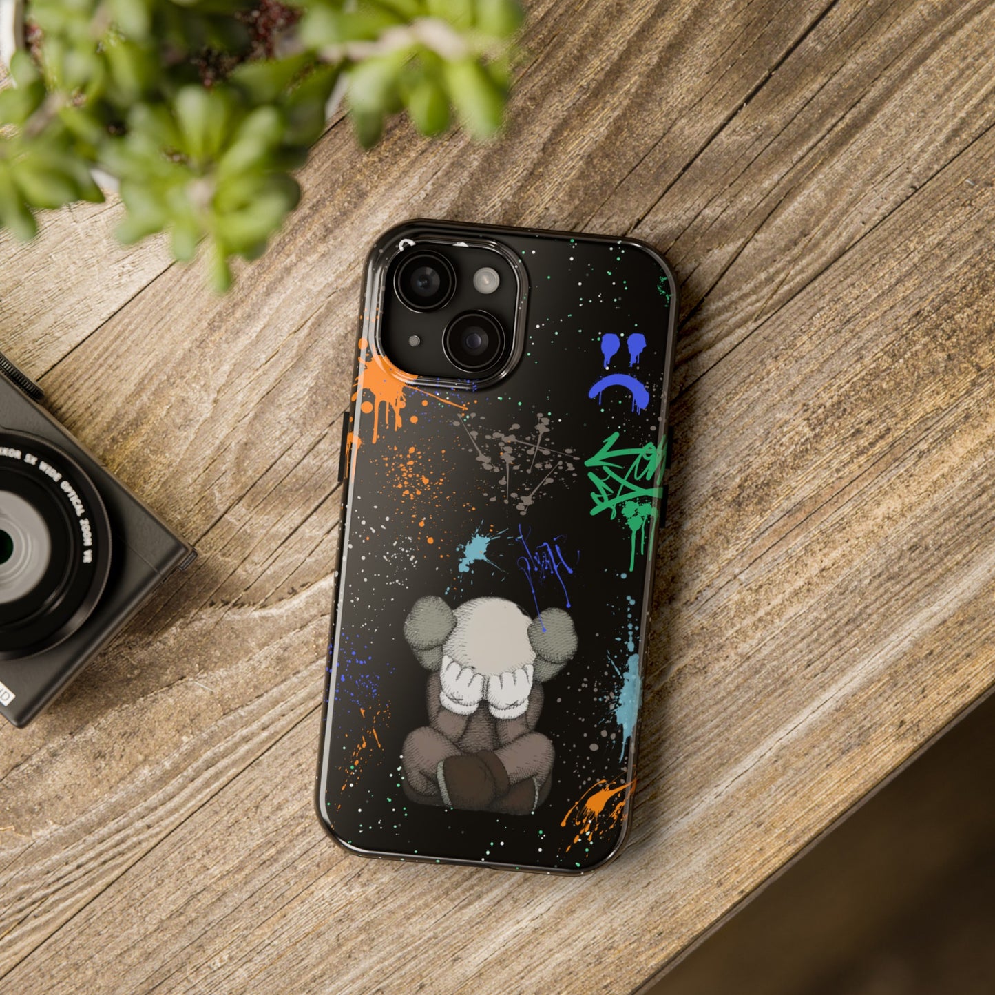 Kaws Graffiti Rugged Phone Case for iPhone and Samsung