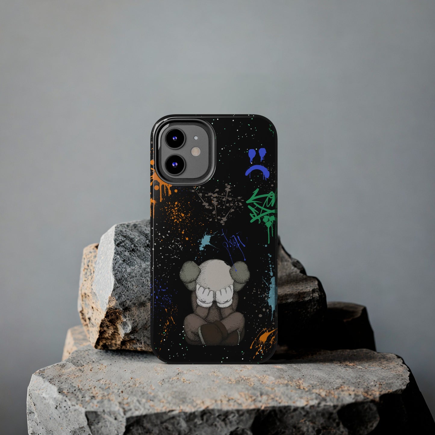 Kaws Graffiti Rugged Phone Case for iPhone and Samsung