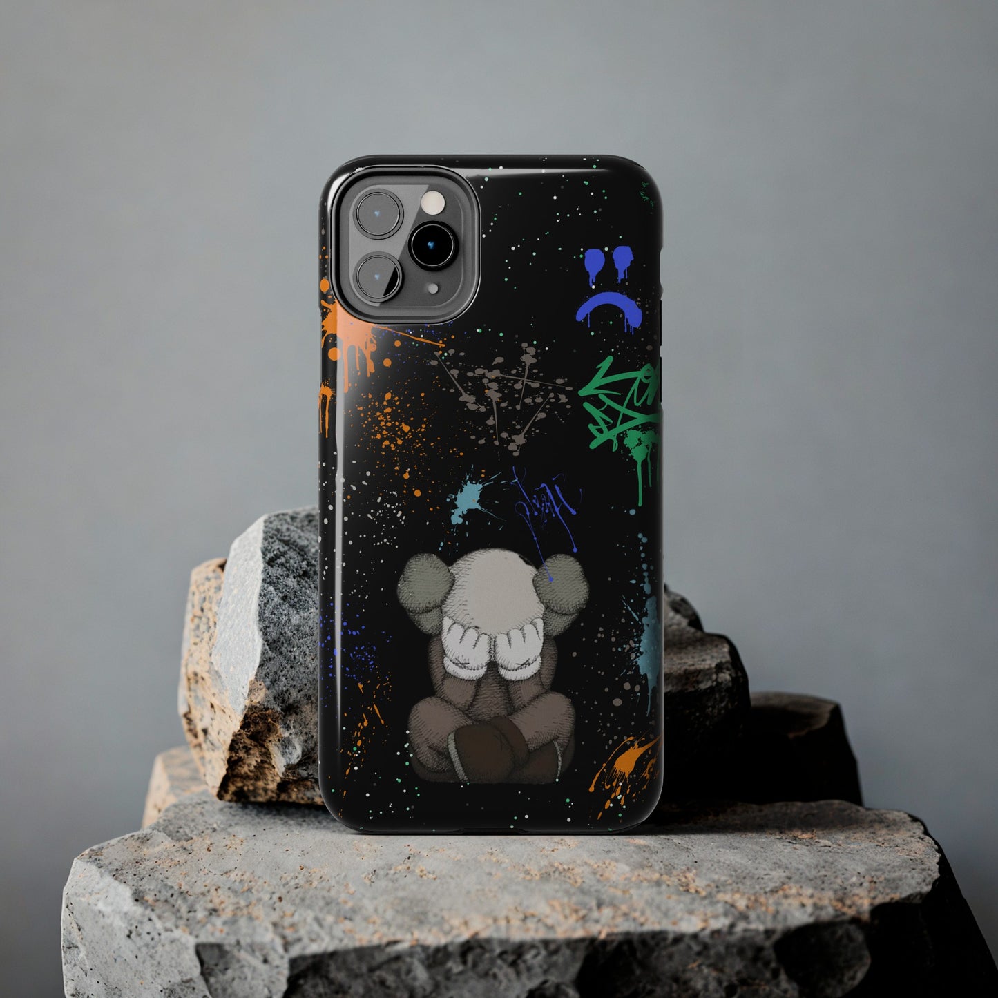 Kaws Graffiti Rugged Phone Case for iPhone and Samsung