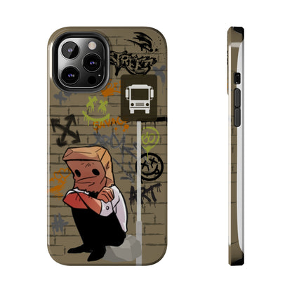 Paper Bag Man Graffiti Punk Aesthetic Retro Style iPhone Case