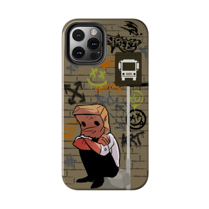 Paper Bag Man Graffiti Punk Aesthetic Retro Style iPhone Case