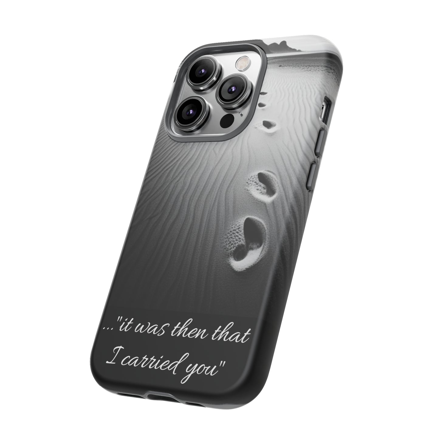 Beach Footprints in the Sand Inspirational Phone Case