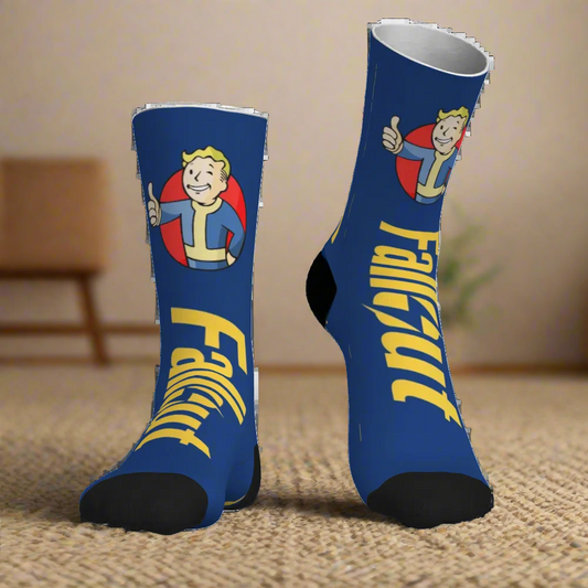 Fallout Vault Boy Socks Custom Design Limited Edition