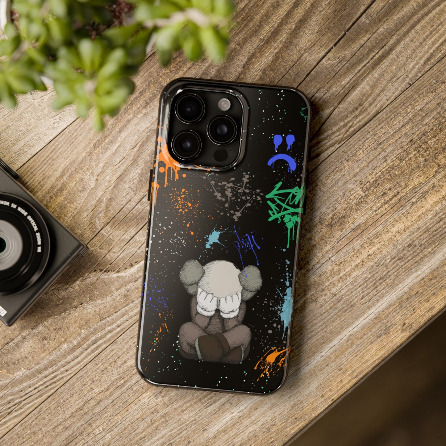 Kaws Graffiti Rugged Phone Case for iPhone and Samsung