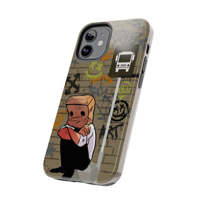 Paper Bag Man Graffiti Punk Aesthetic Retro Style iPhone Case