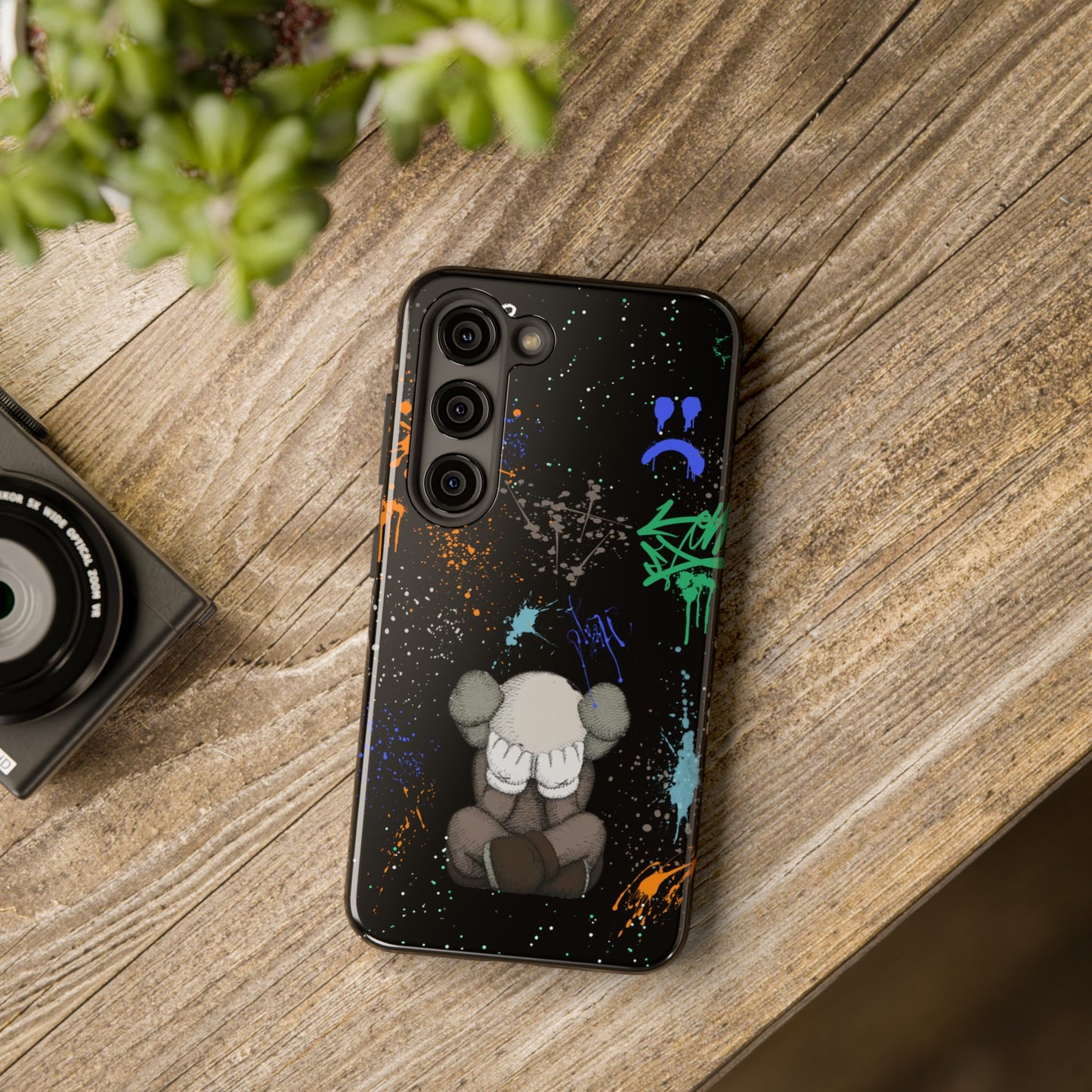 Kaws Graffiti Rugged Phone Case for iPhone and Samsung