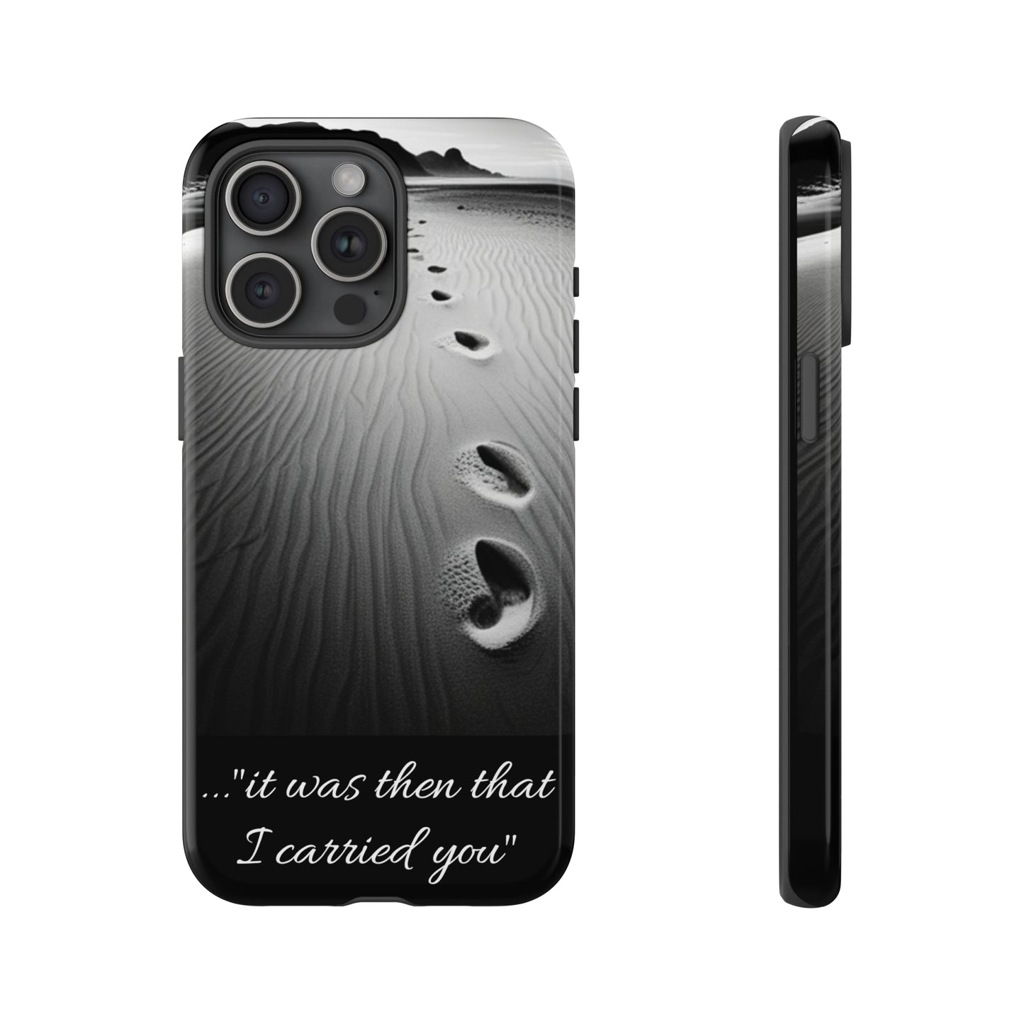 Beach Footprints in the Sand Inspirational Phone Case