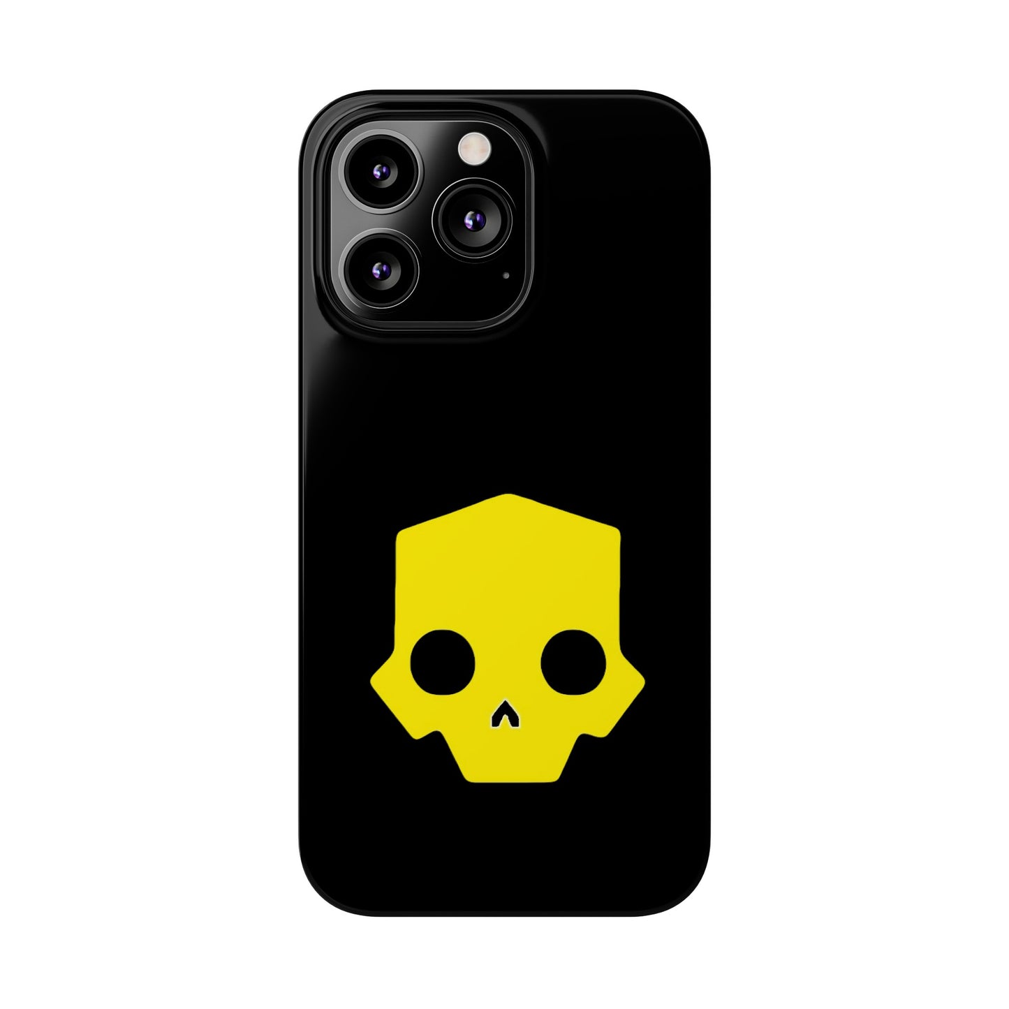 Helldivers 2 Slim iPhone Case Yellow Skull