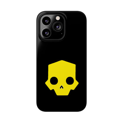 Helldivers 2 Slim iPhone Case Yellow Skull